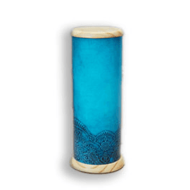 Lámpara de mesa Estampado Azul  con bombillo